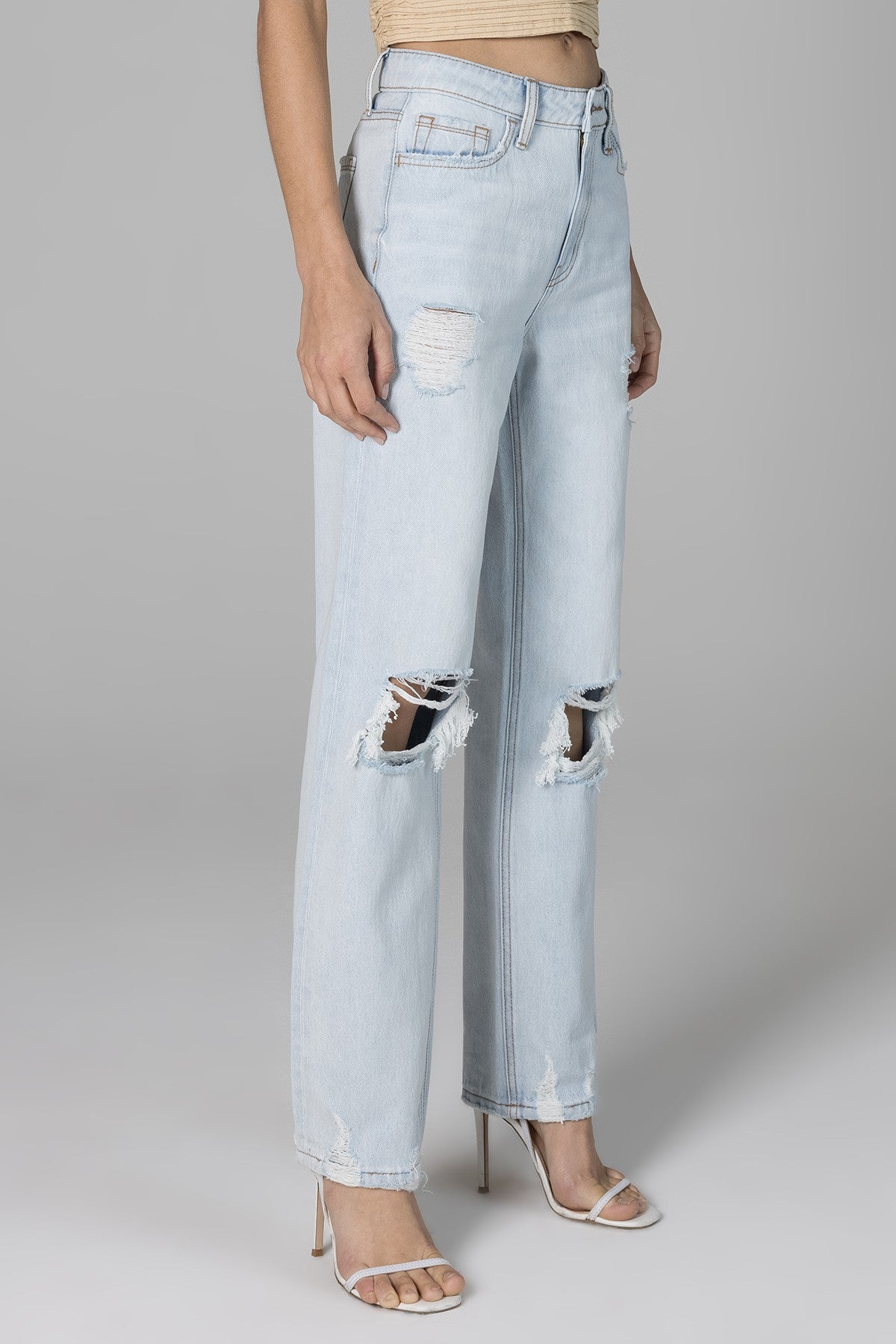 Skylar High Rise Dad Jeans - Laguna