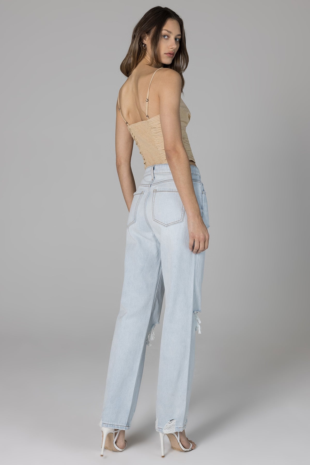 Skylar High Rise Dad Jeans - Laguna