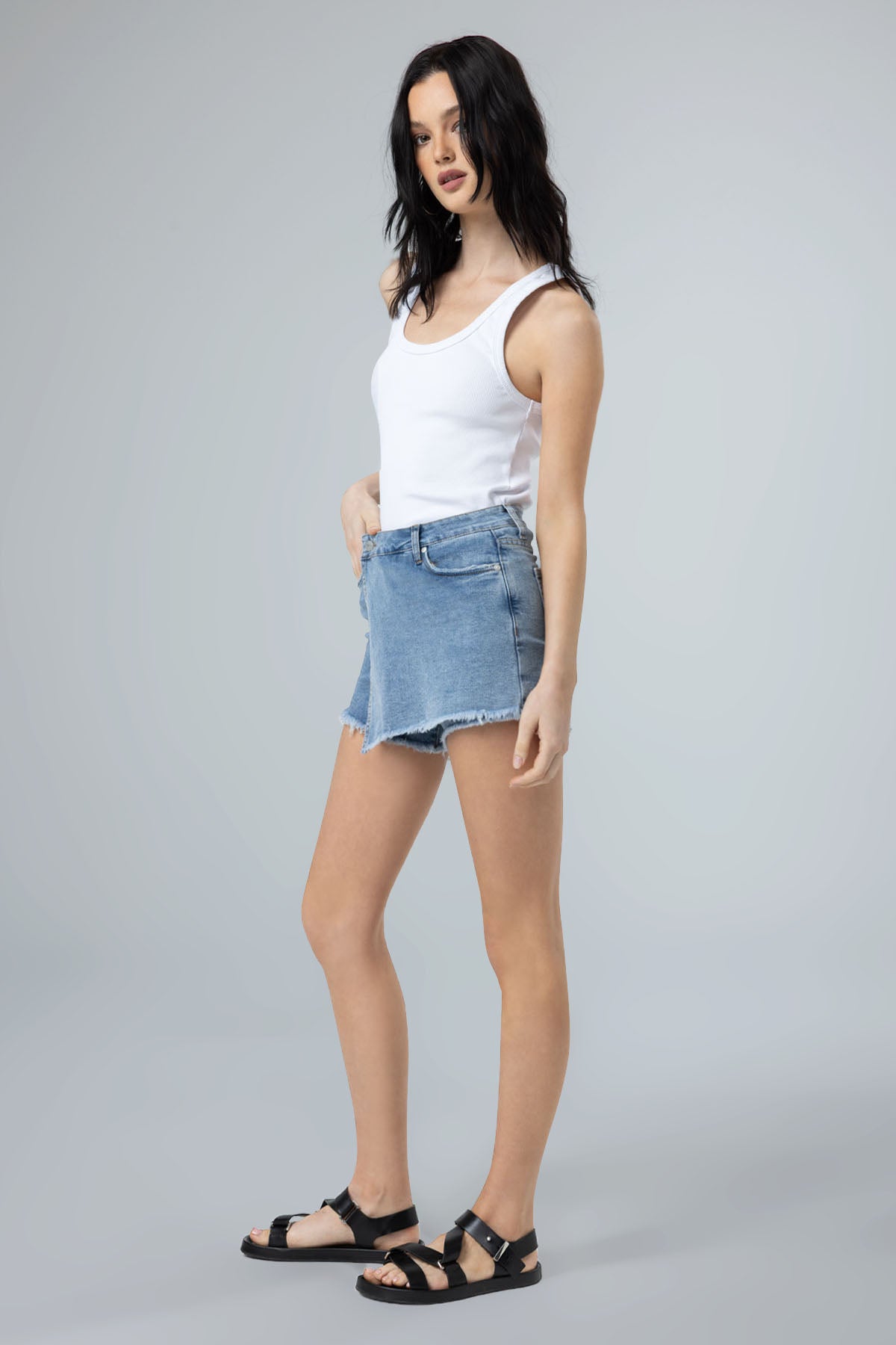 Rosie High Rise Skort - Laguna