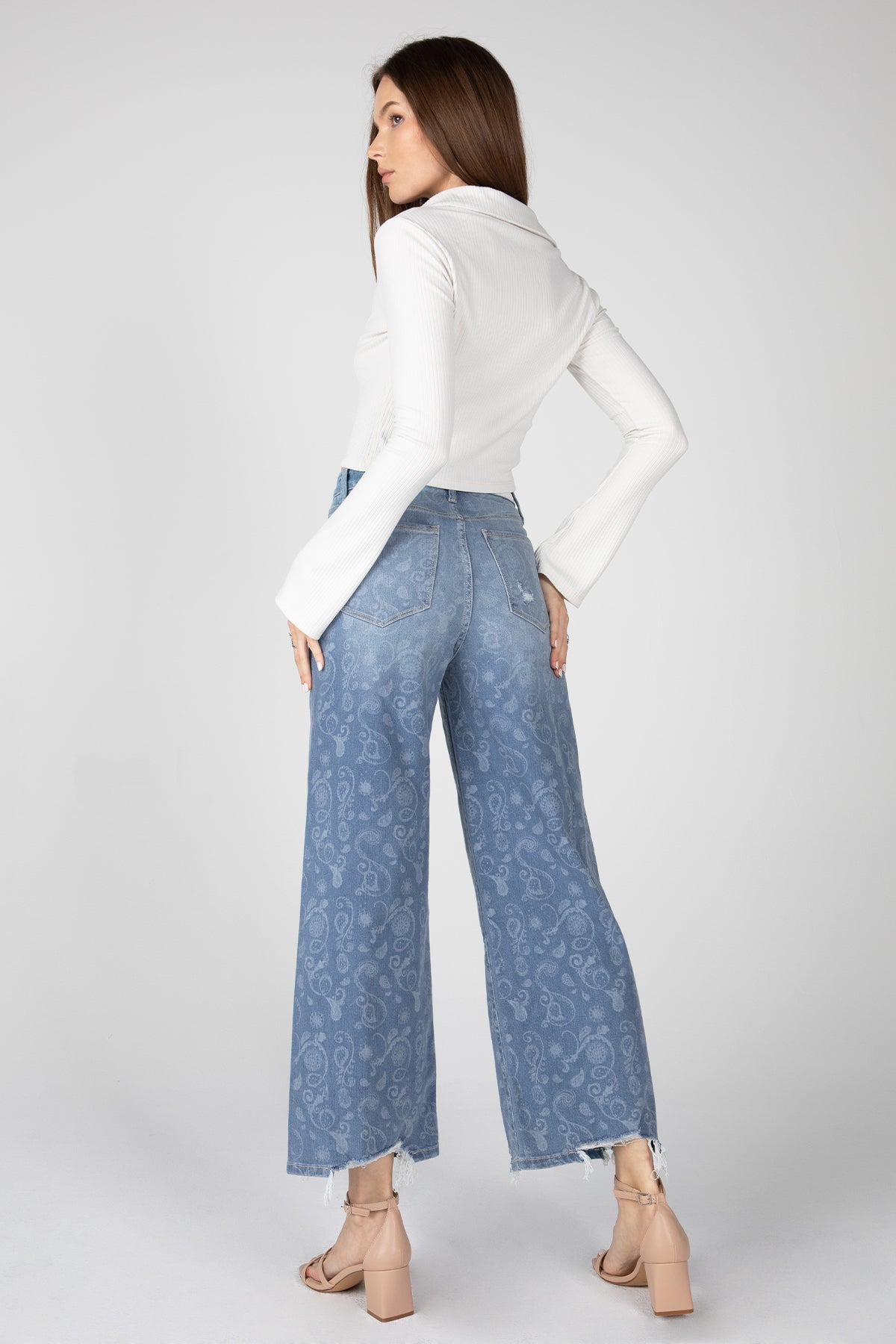 Sammantha Paisley High Rise Wide - Malibu
