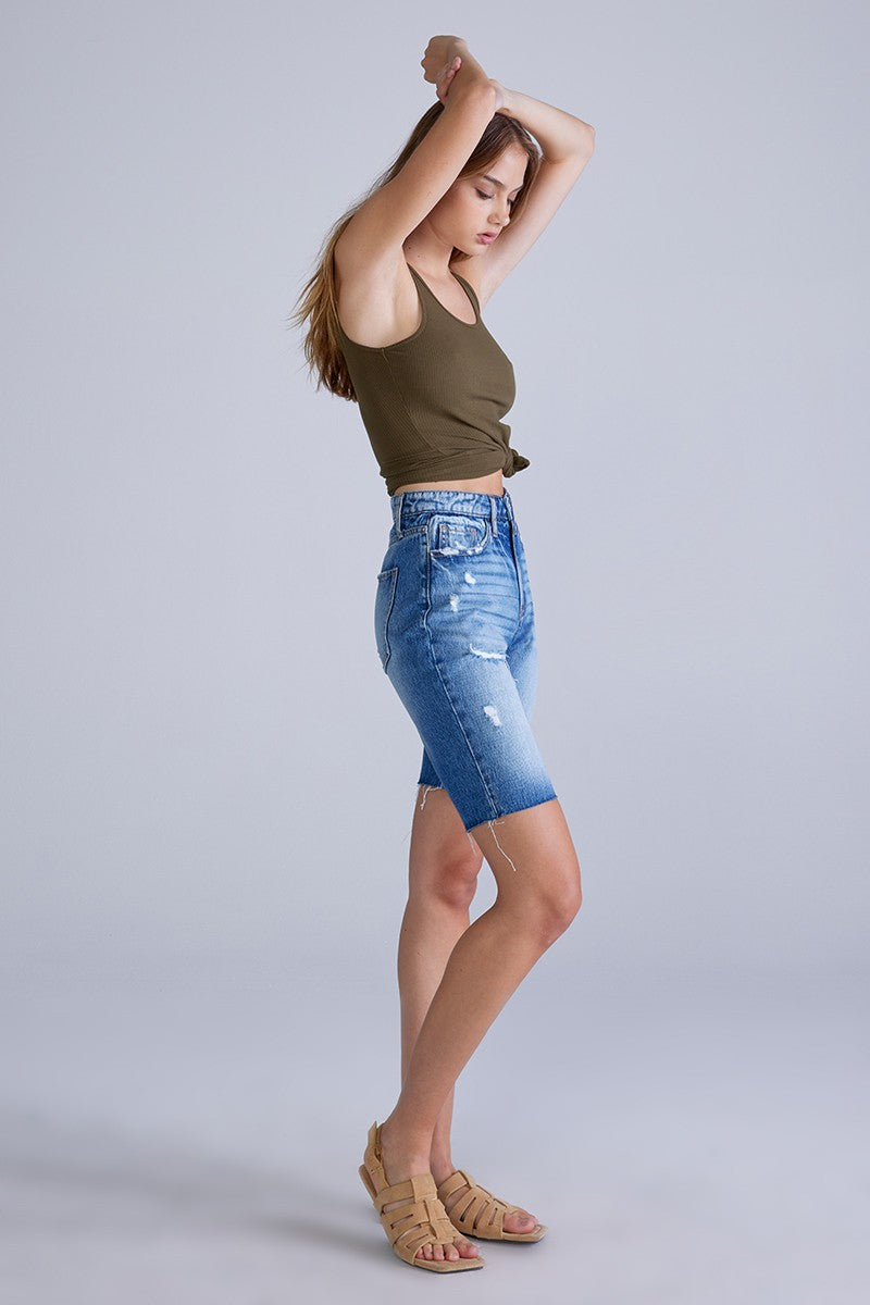 Allie High Rise Shorts - Malibu