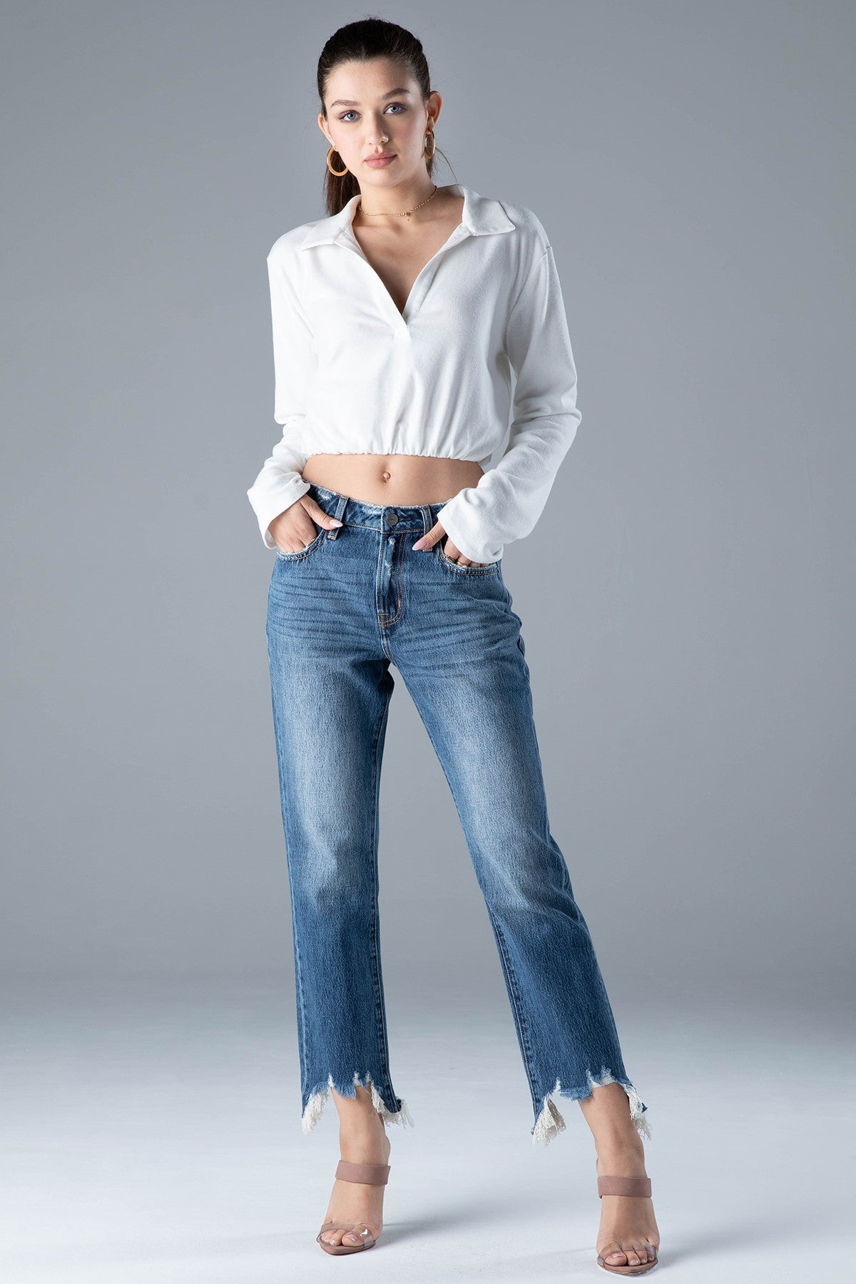 Chloe High Rise Straight - Malibu