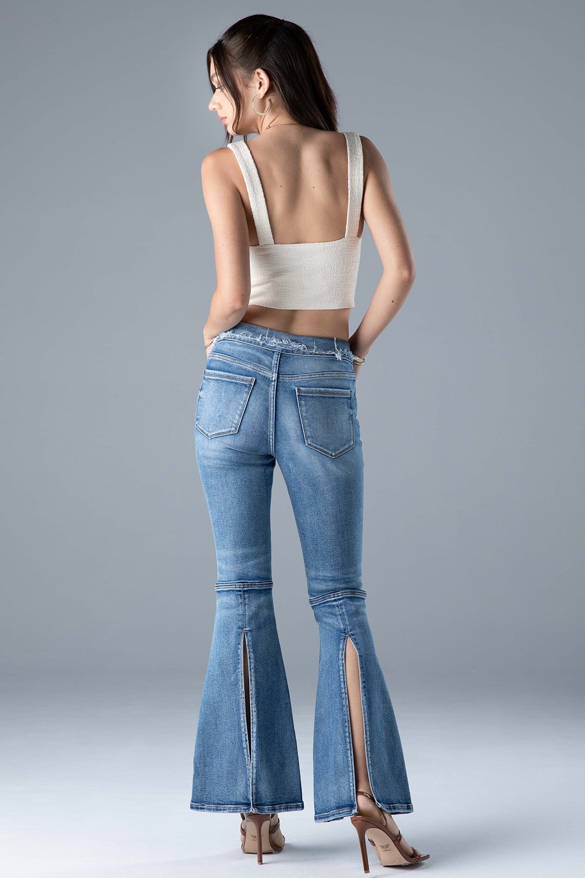 Sadie High Rise Flare - Malibu