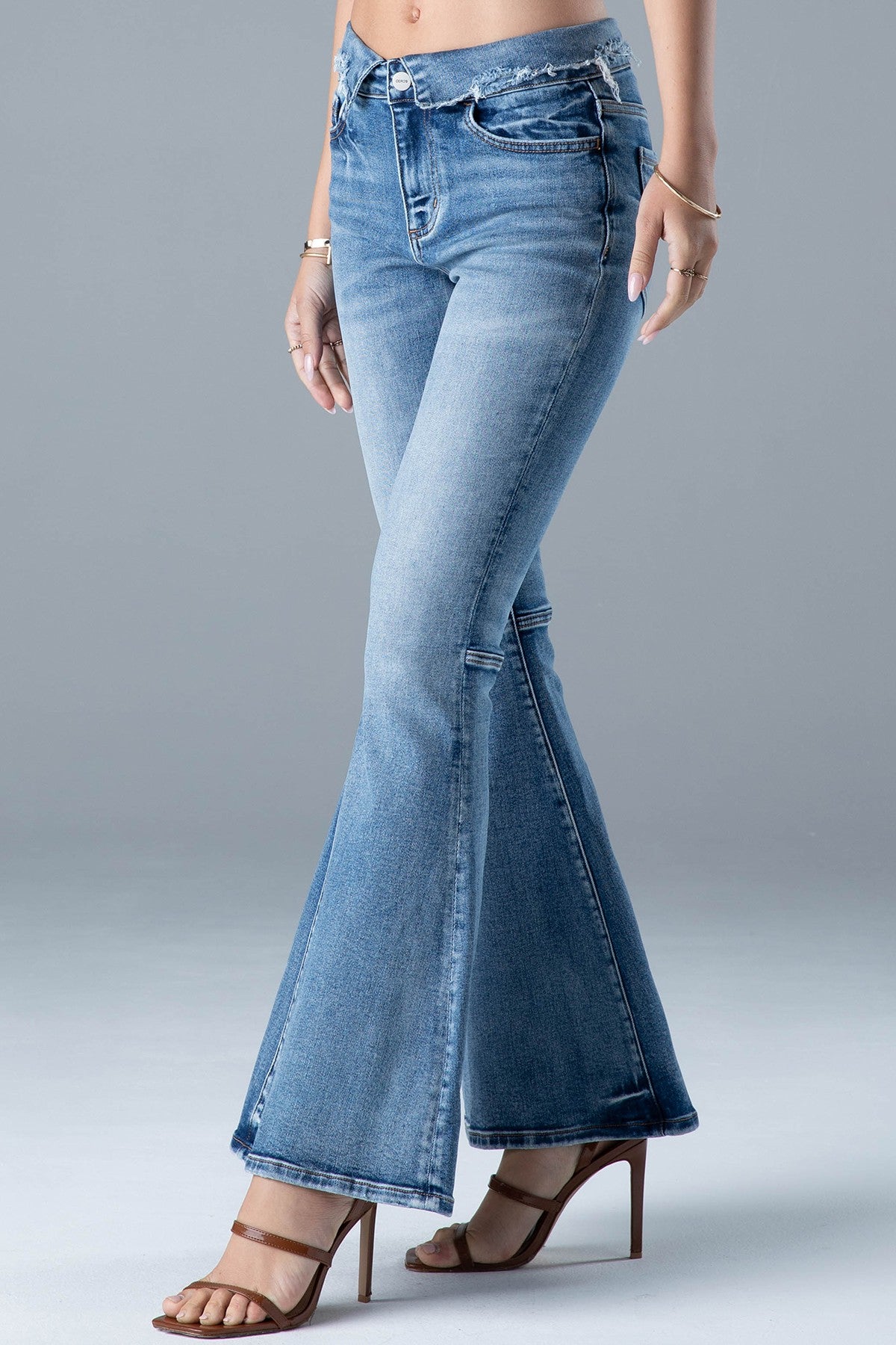 Sadie High Rise Flare - Malibu
