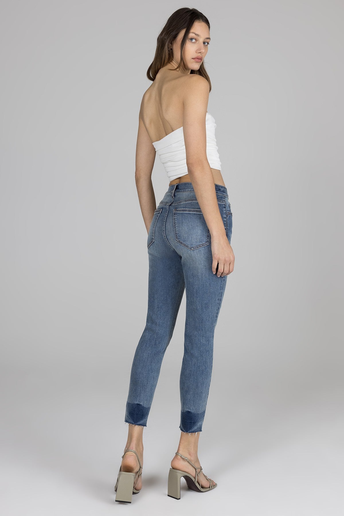 Amelia High Rise Skinny - Malibu - Cropped