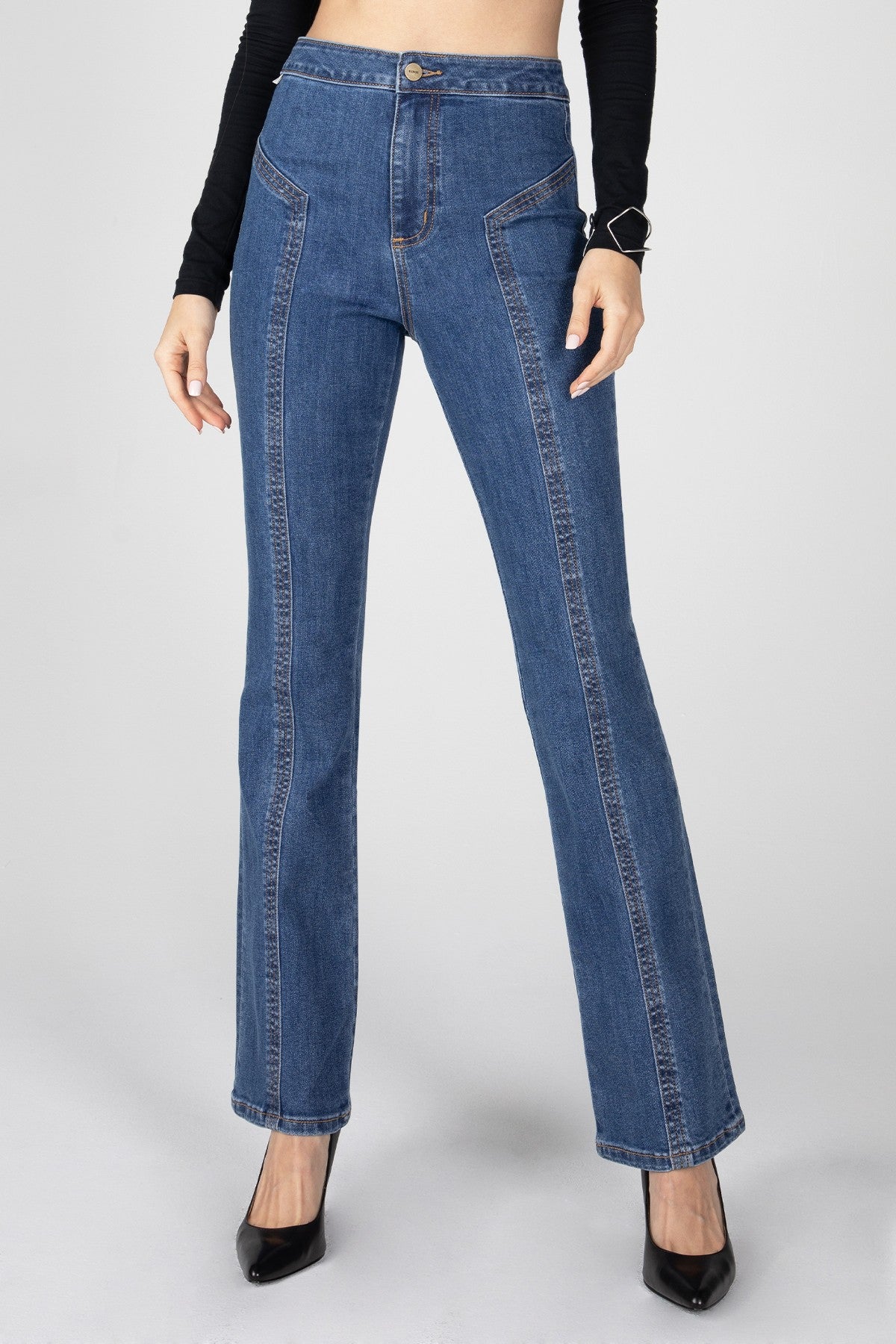 Nancy Super High Rise Bootcut - Malibu