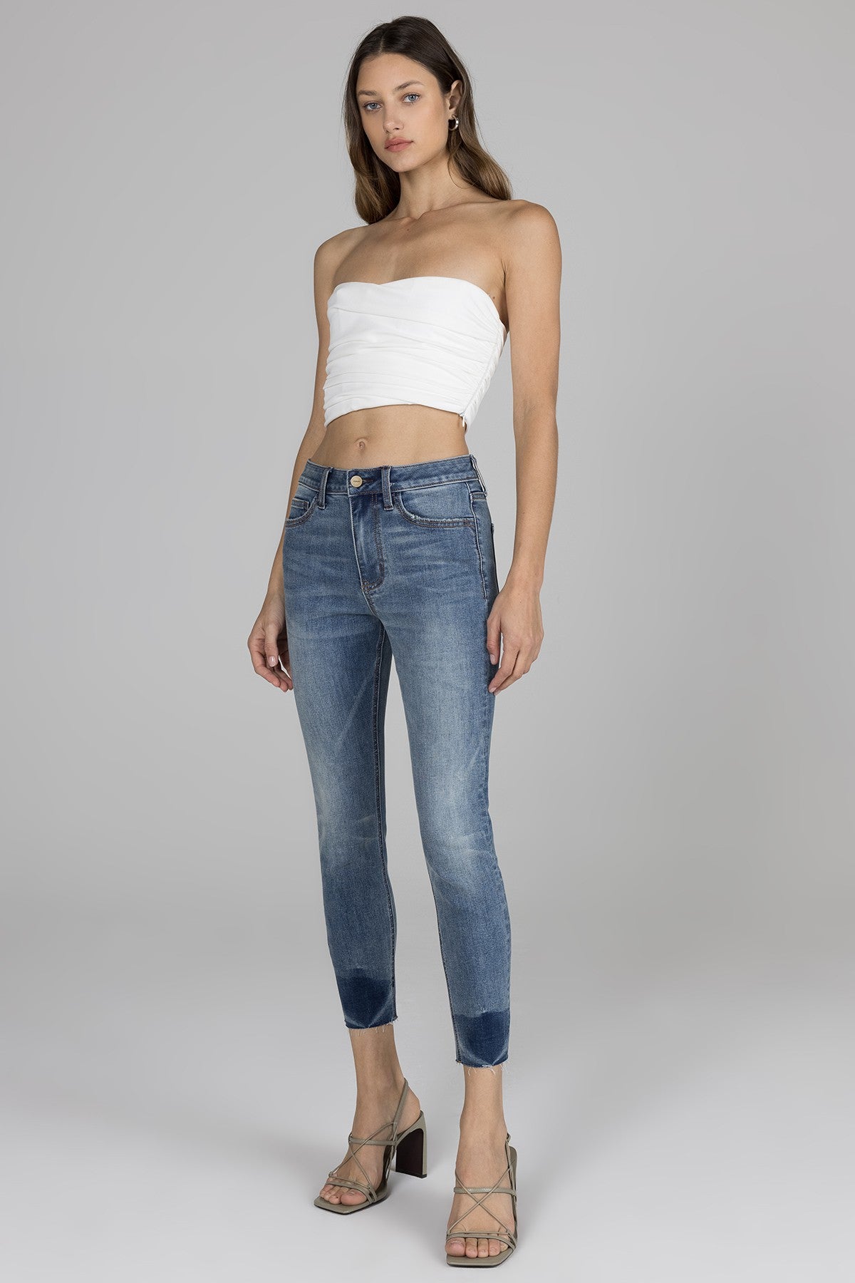 Amelia High Rise Skinny - Malibu - Cropped